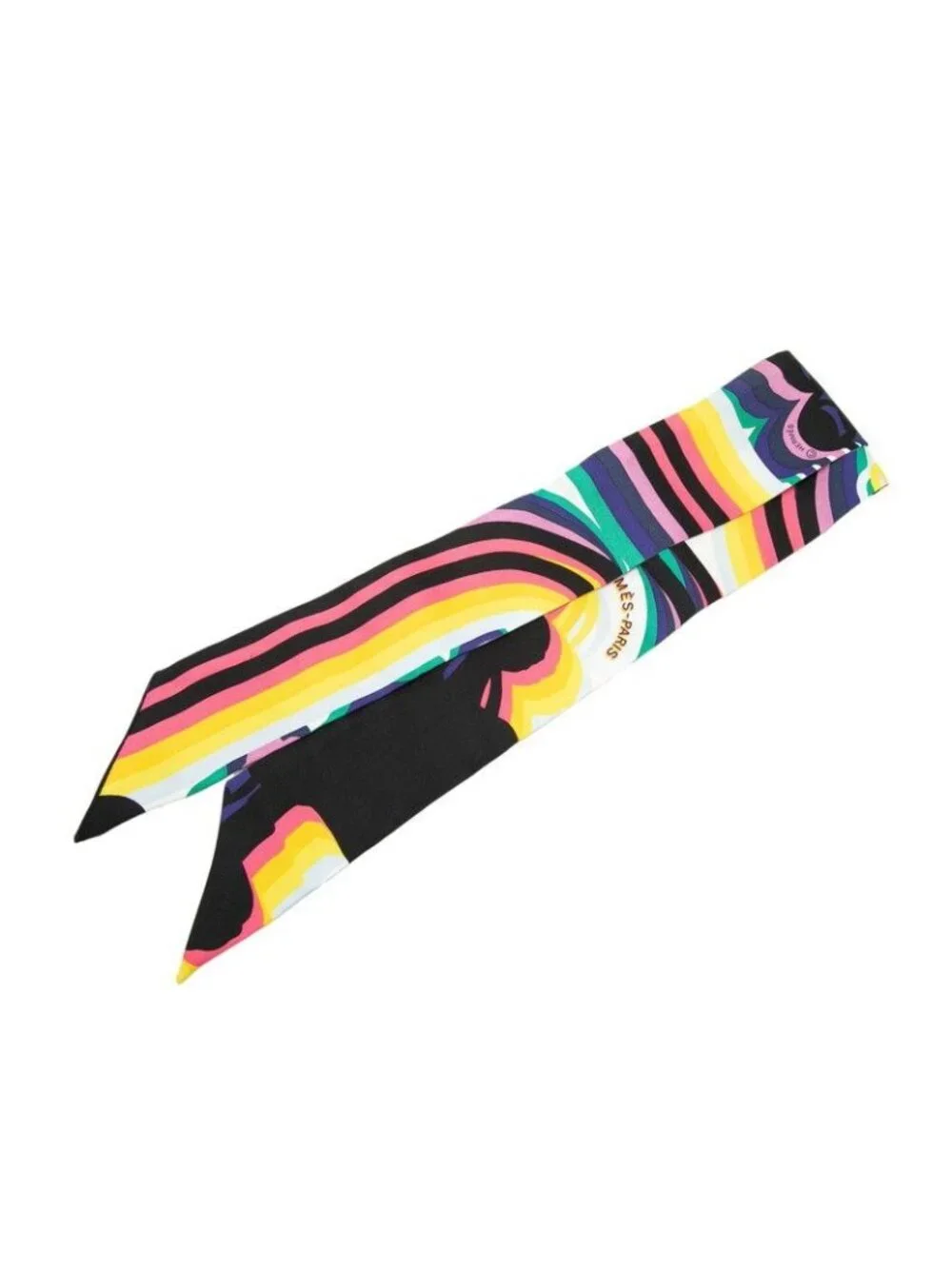 Hermes Twilly Brides de Gala Ceremonial Bridle Scarf Multicolor Silk - Picture 1 of 5
